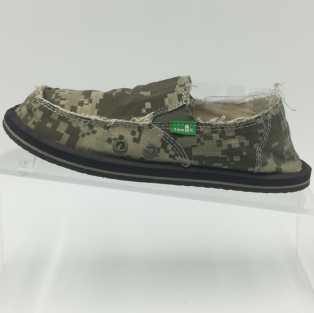 Sanuk Boys' Vagabond Sidewalk Surfer Cammo Loafers